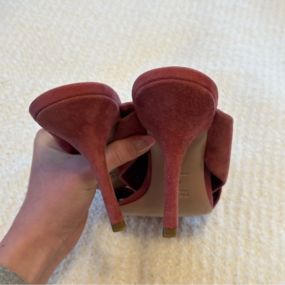 Prada mauve suede heels sz 40 - Picture 2 of 8
